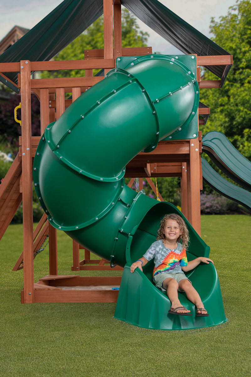 Spiral Slide Skyfort Swing Set Big Swirly Slide Playground Skyfort