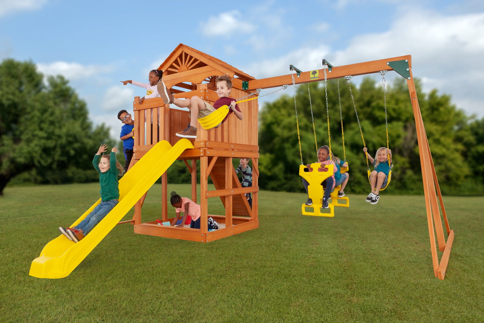 Wooden shop play set