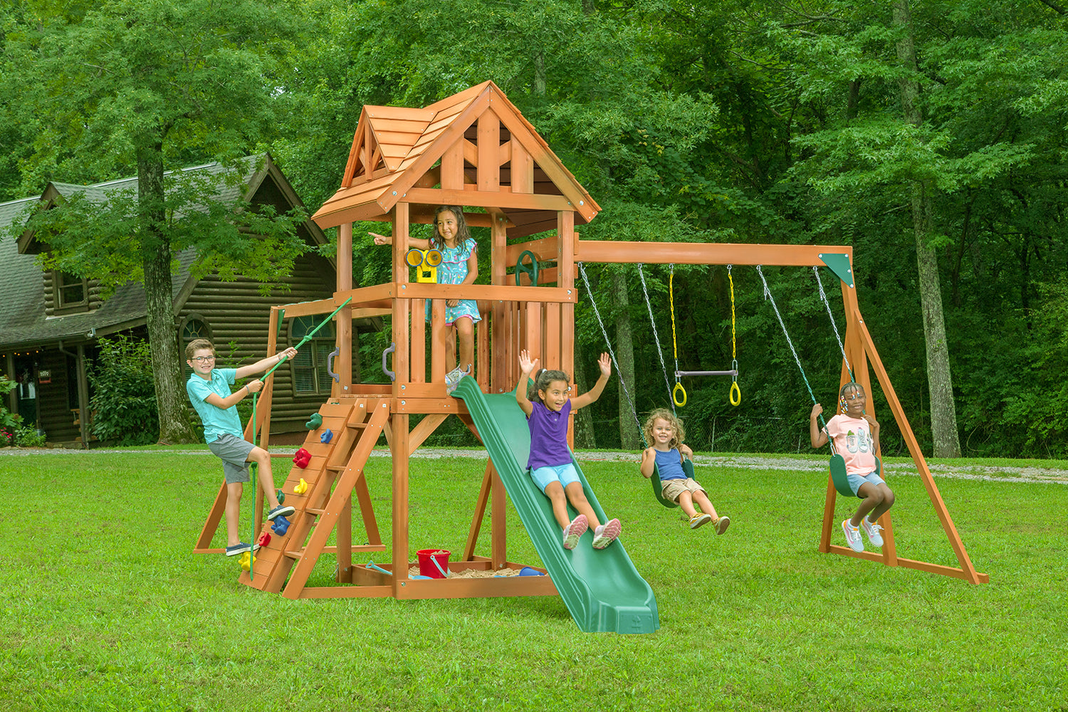 Grandview lodge hot sale wooden playset