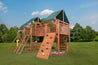 Jungle Fun Wooden Swingset