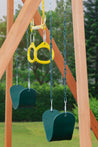 Trailside Wooden Swing Set- Choose from 7 Color Options!